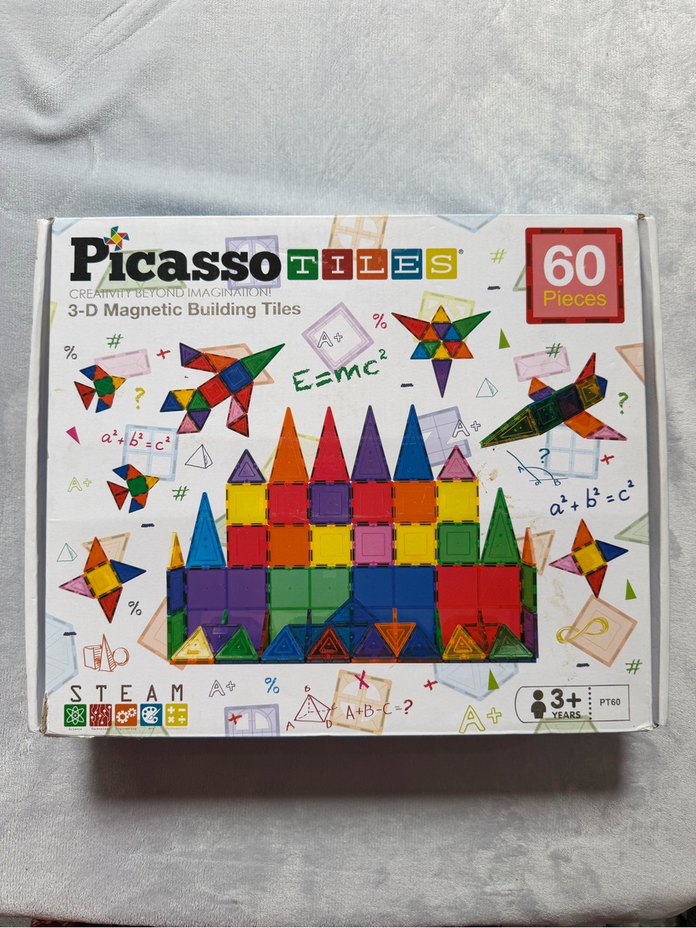 49 Piece Magnetic Shapes Building Picasso Tiles  Kids Toy in Original Box